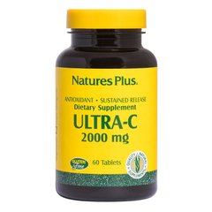 Фотография - Витамин C Ultra-C Sustained Release w/ Rose Hips Nature's Plus 2000 мг 60 таблеток