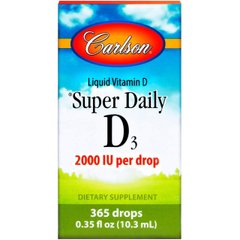 Фотография - Вітамін D3 Super Daily D3 Carlson Labs 2000 МЕ 3 мл