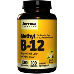 Вітамін В12 Methyl B12 Jarrow Formulas лимон 1000 мкг 100 льодяників