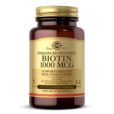 Витамин В7 Биотин Biotin Solgar 1000 мкг 100 капсул