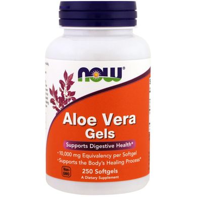 Алоэ вера Aloe Vera Gels Now Foods 250 капсул