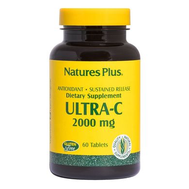 Фотография - Витамин C Ultra-C Sustained Release w/ Rose Hips Nature's Plus 2000 мг 60 таблеток