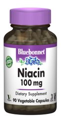 Вітамін В3 Ніацин Niacin Bluebonnet Nutrition 100мг 90 капсул