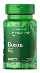 Бор Boron Puritan's Pride 3 мг 100 таблеток