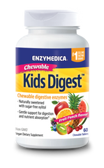 Фотография - Пищеварительные ферменты для детей Kids Digest Chewable Digestive Enzymes Enzymedica фруктовый пунш 60 таблеток
