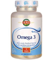 Фотография - Омега-3 Omega 3 Fish 180/120 KAL 1000 мг 60 капсул