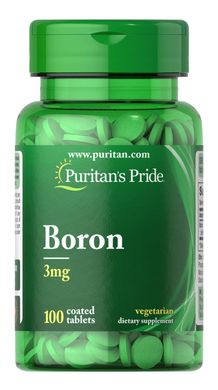Бор Boron Puritan's Pride 3 мг 100 таблеток