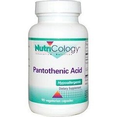 Вітамін В5 Пантотенова кислота Pantothenic Acid Nutricology 90 капсул