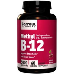 Вітамін В12 Methyl B12 Jarrow Formulas вишня 5000 мкг 60 леденцов