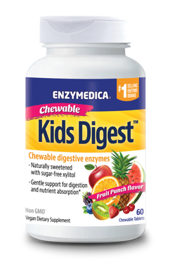 Фотография - Травні ферменти для дітей Kids Digest Chewable Digestive Enzymes Enzymedica фруктовий пунш 60 таблеток