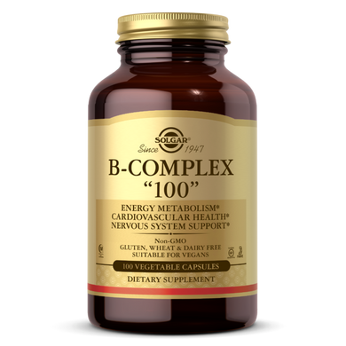 Комплекс витаминов В B-Complex "100" Solgar 100 капсул