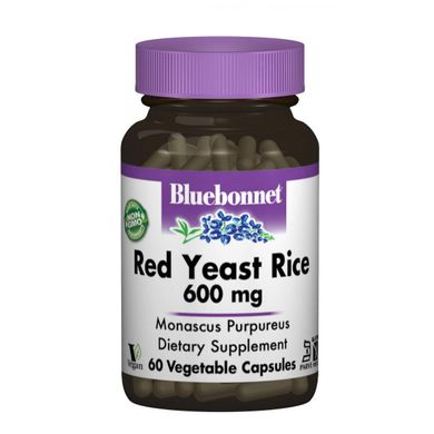 Красный дрожжевой рис Red Yeast Rice Bluebonnet Nutrition 600 мг 60 капсул