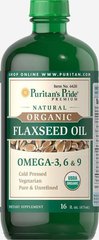 Лляна олія Natural Flax Oil Puritan's Pride 473 мл