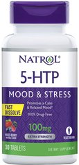 5-HTP 5- гидрокси L-триптофан Fast Dissolve Natrol 100 мг 30 таблеток