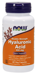 Фотография - Гіалуронова кислота Hyaluronic Acid 2x Plus Now Foods 100 мг 60 капсул
