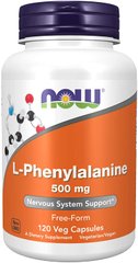 Фотография - Фенілаланін L-Phenylalanine Now Foods 500 мг 120 капсул
