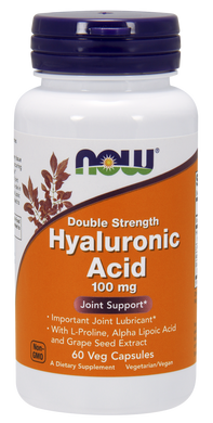 Фотография - Гиалуроновая кислота Hyaluronic Acid 2x Plus Now Foods 100 мг 60 капсул