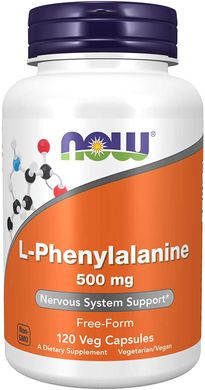 Фотография - Фенилаланин L-Phenylalanine Now Foods 500 мг 120 капсул