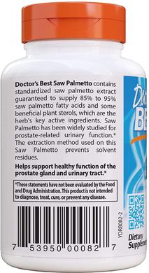 Со Пальметто Saw Palmetto extract Doctor's Best 320 мг 60 капсул