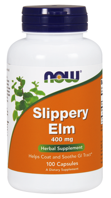 Фотография - Слизький в'яз Slippery Elm Now Foods 400 мг 100 капсул