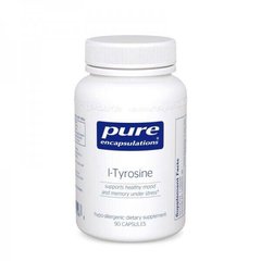 Фотография - L-Тирозин 90's l-Tyrosine 90's Pure Encapsulations 90 капсул