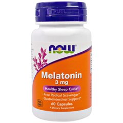 Фотография - Мелатонін Melatonin Now Foods 3 мг 60 капсул