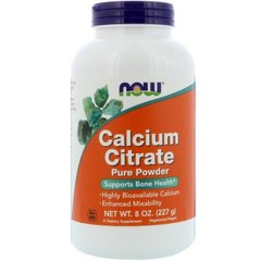 Цитрат кальция Calcium Citrate Now Foods порошок 227 г