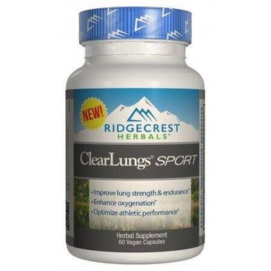 Фотография - Комплекс для поддержки легких Clear Lungs Sport RidgeCrest Herbals 60 капсул