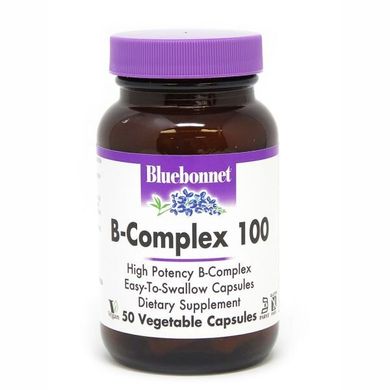 Комплекс вітамінів В B-Complex 100 Bluebonnet Nutrition 100 капсул