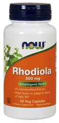 Родіола рожева Rhodiola 3% Now Foods 500 мг 60 капсул