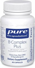 Комплекс вітамінів ВUltra B-Complex Plus Pure Encapsulations 60 капсул