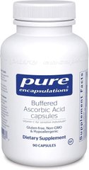 Фотография - Буферизированная аскорбиновая кислота Buffered Ascorbic Acid Pure Encapsulations 90 капсул