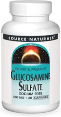 Фотография - Глюкозамин сульфат Glucosamine Sulfate Source Naturals 500 мг 60 капсул