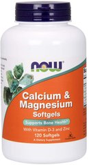 Фотография - Кальцій і магній Calcium & Magnesium + Vitamin D Now Foods 240 капсул