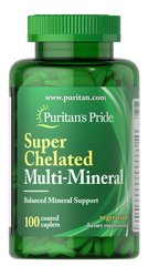Фотография - Комплекс минералів Super Chelated Multi Mineral Puritan's Pride 100 каплет
