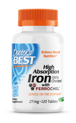 Хелат заліза High Absorption Iron Doctor's Best 27 мг 120 таблеток