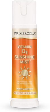 Фотография - Вітамін Д3 для дітей Vitamin D3 Sunshine Mist Dr. Mercola апельсин 25 мл