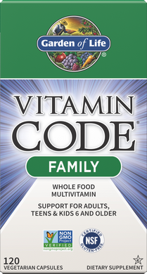 Фотография - Вітаміни для всієї родини Vitamin Code Family Garden of Life 120 капсул