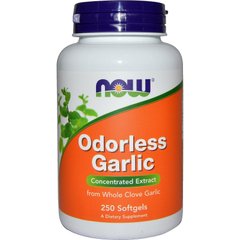 Часник екстракт Odorless Garlic Now Foods 250 капсул