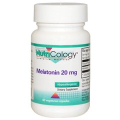 Фотография - Мелатонін Melatonin Nutricology 20 мг 60 капсул