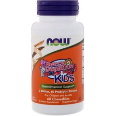 Пробиотики Berry Dophilus Kids Now Foods 4 млрд КОЕ 60 таблеток
