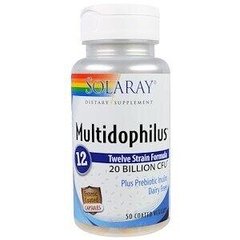 Пробиотики Multidophilus 12 Solaray 20 млрд КОЭ 50 капсул