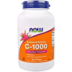 Фотография - Вітамін C Vitamin C-1000 Now Foods 180 таблеток
