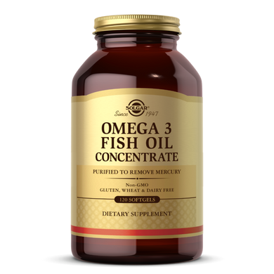 Фотография - Риб'ячий жир Omega-3 Fish Oil Concetrate Solgar концентрат 120 капсул