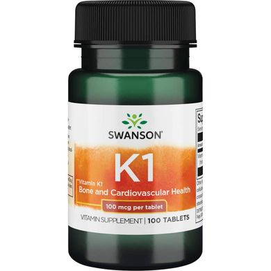 Фотография - Витамин К1 Vitamin K1 Swanson 100 мкг 100 таблеток