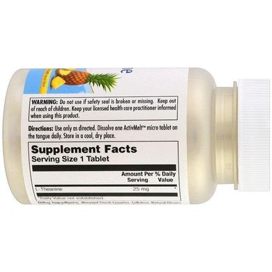 L-теанін L-Theanine KAL ананас 25 мг 120 мікро таблеток