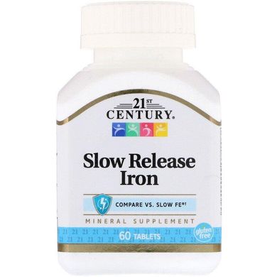 Железо Slow Realise Iron 21st Century 60 таблеток