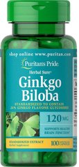 Фотография - Гінкго Білоба Ginkgo Biloba Puritan's Pride стандартизований екстракт 120 мг 200 капсул