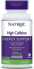 Фотография - Энергетик High Caffeine Natrol 200 мг 100 таблеток