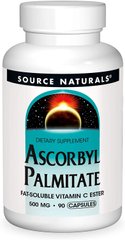 Фотография - Аскорбил пальмитат Ascorbyl Palmitate Source Naturals 500 мг 90 капсул